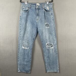 Princess Polly Blue Distressed Women Jeans